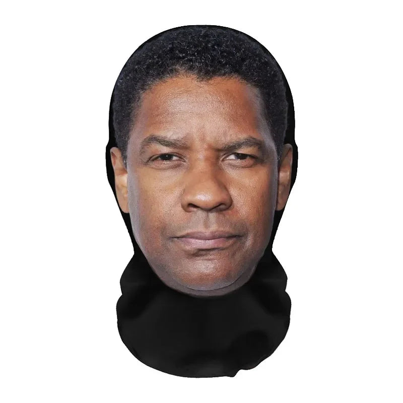 3D Realistic Face Mask - Celebrity Style Full Face Stretch Mesh Cosplay Balaclava for Role Play, Hip Hop & Costume Events