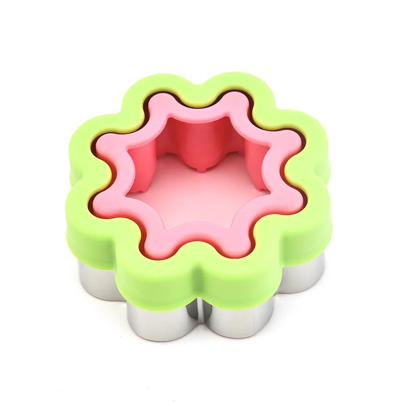 Stainless Steel Sandwich Cutter & Sealer Set - Kids DIY Food Mold and Cookie Maker Kitchen Tool