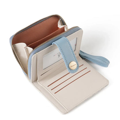 Japanese Cute Cat Wallet for Girls – Short Zipper Wallet, ID & Bank Card Holder, Coin Purse & Key Storage for Women