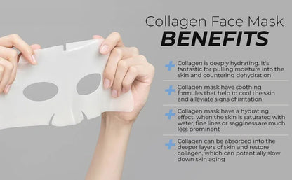 5-Pack Deep Collagen Anti-Wrinkle Face Mask – Overnight Lifting, Firming & Moisturizing