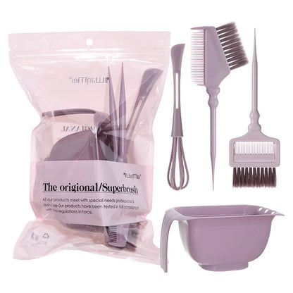 4-Piece Professional Hair Dyeing Set – Tinting Bowls with Brushes, Large Capacity Reusable DIY Hair Styling Tools