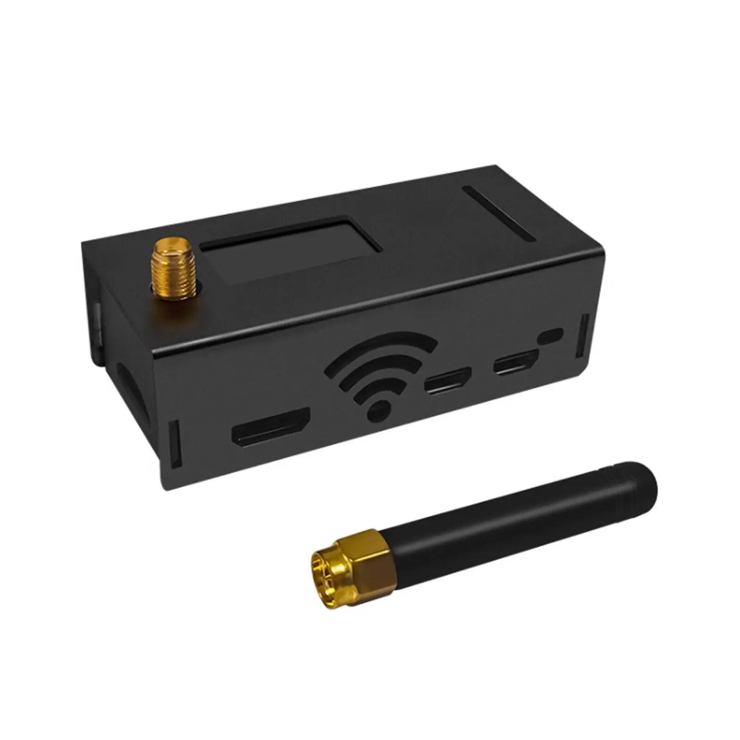 Assembled MMDVM Hotspot — P25 DMR YSF NXDN Support with Raspberry Pi Zero W, OLED, Antenna, 16GB Card & Case