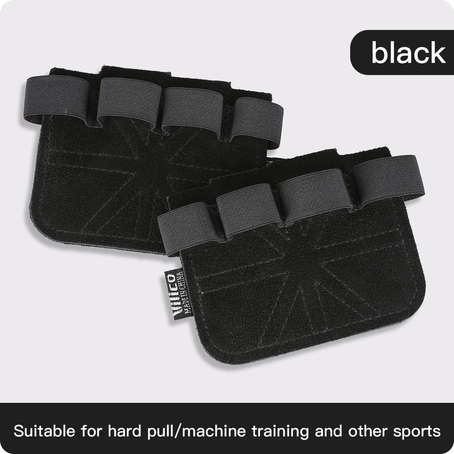 Leather Weightlifting Training Gloves with Palm Protection for Men & Women – Gym Workout, Pull Ups & Fitness Grips