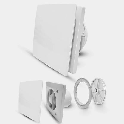 Remote Control Window & Wall Exhaust Fan — Low-Noise Kitchen & Bathroom Air Extractor Duct Ventilation Fan (KXRE)