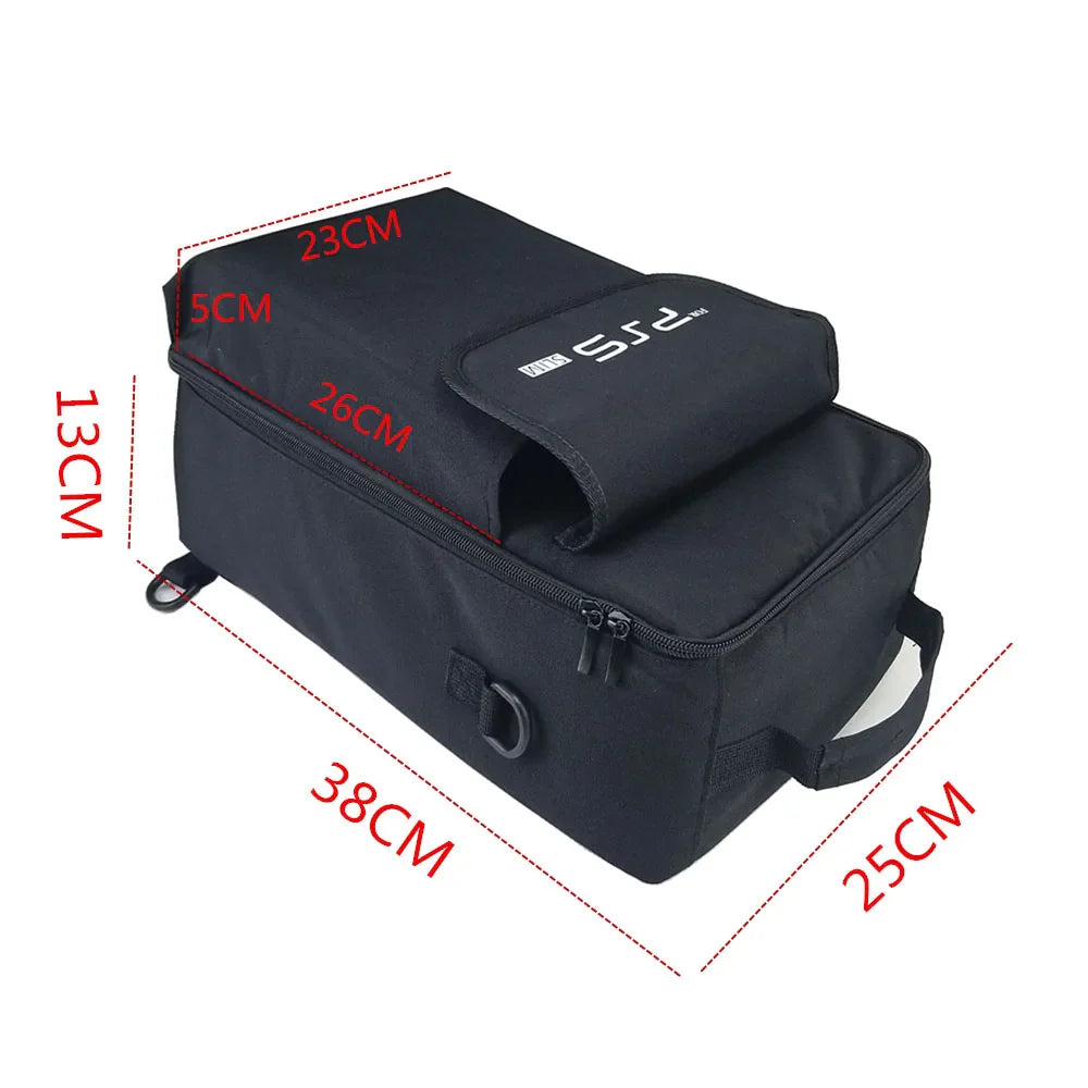 PS5 Slim Carrying Case Backpack – Portable Protective Storage Shoulder Shoulder Bag for PlayStation 5 Slim Console & Accessories