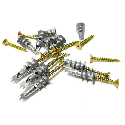 54pcs Self-Drilling Anchor & Screw Assortment — Multipurpose Drywall & Plasterboard Kit for Secure Fastening