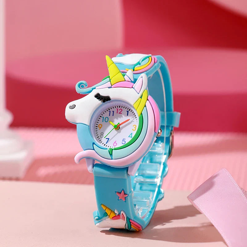 Cartoon Silicone Gift Watch for Kids – Cute Colorful Wristwatch for Boys and Girls