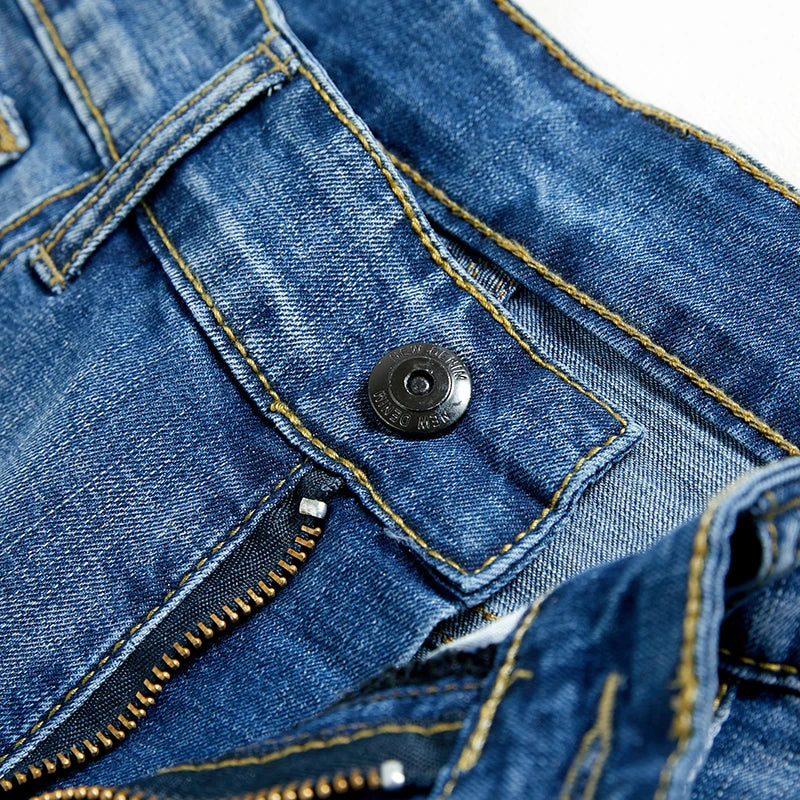 Men’s Slim Fit Stretch Denim Shorts – Classic Summer Business Casual Fashion Shorts