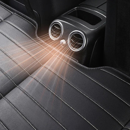 Foldable Car Travel Bed for Rear Seat – Wear-Resistant PU Sleeping Pad Mattress for SUV & Sedan Trips