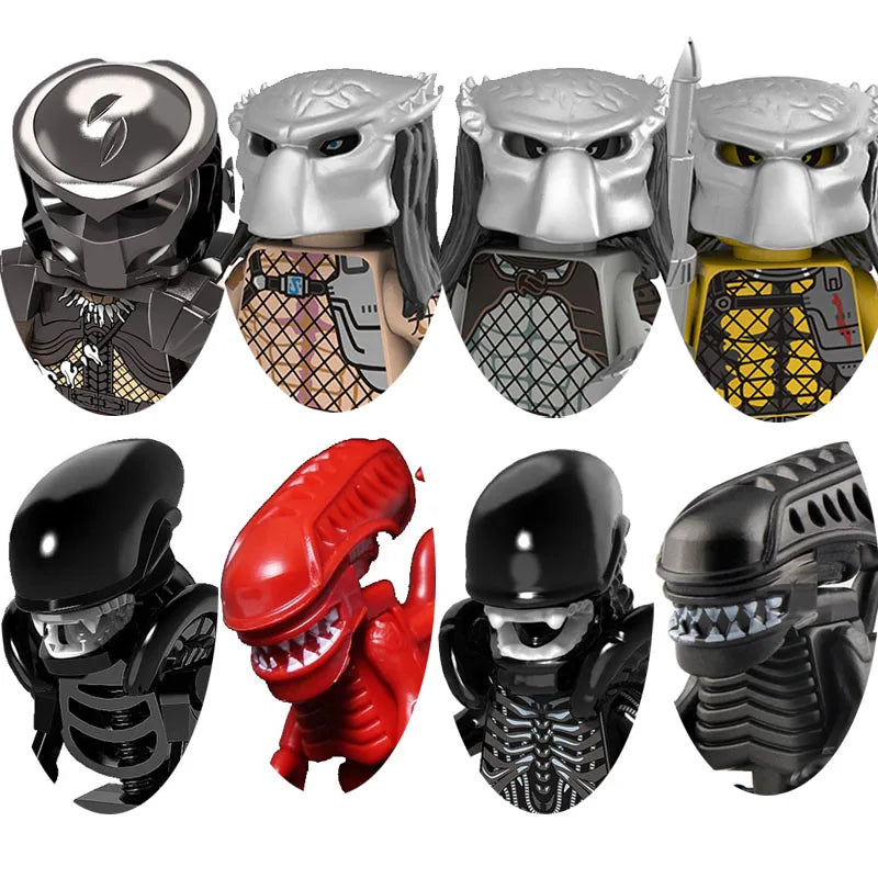 Terminator vs Predator & Alien Building Blocks – Robot War Action Figure Toy for Kids