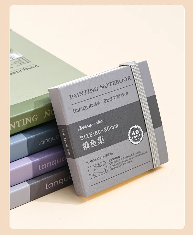 Mini Tearable Sketchbook 250gsm – 40-Sheet Drawing Notebook for Watercolor, Acrylic, Marker, Oil & Gouache
