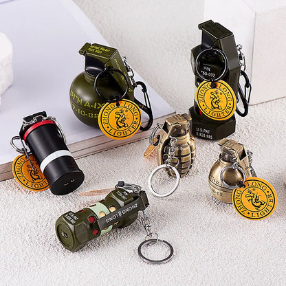 Grenade Model Cigar Lighter – Creative Metal Windproof Cigarette Lighter & Smoking Accessory