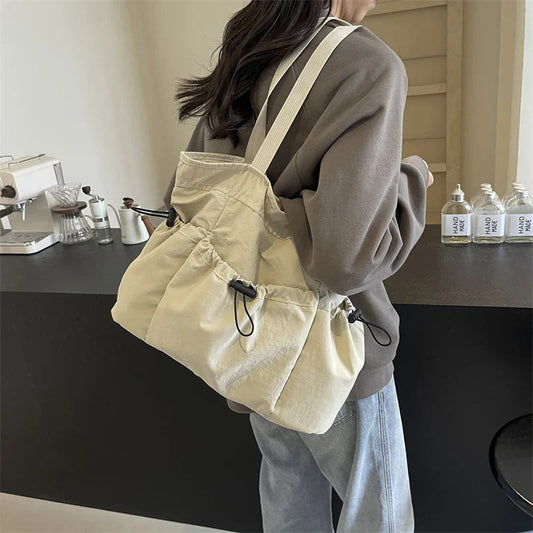 Large Capacity Tote Bag – Fashion Canvas Shoulder Bag for Work, Commuting, and Everyday Use