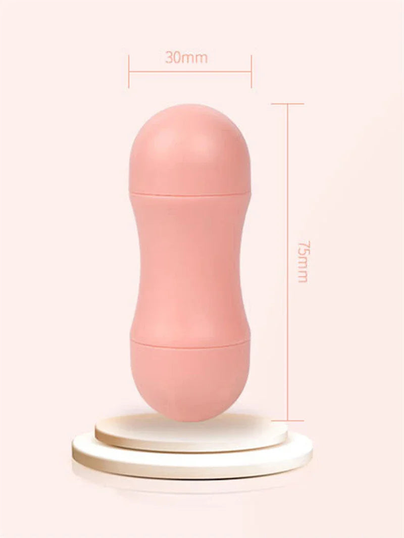 2-Ball Face Oil Absorbing Roller: Volcanic Stone Skin Care Tool - Washable Facial Oil Remover for Makeup