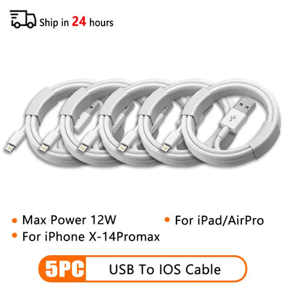 PD 60W USB-C to USB-C Fast Charging Cable – 2M Power Delivery Cord for iPhone 6-16 Series, iPad & USB-A Devices