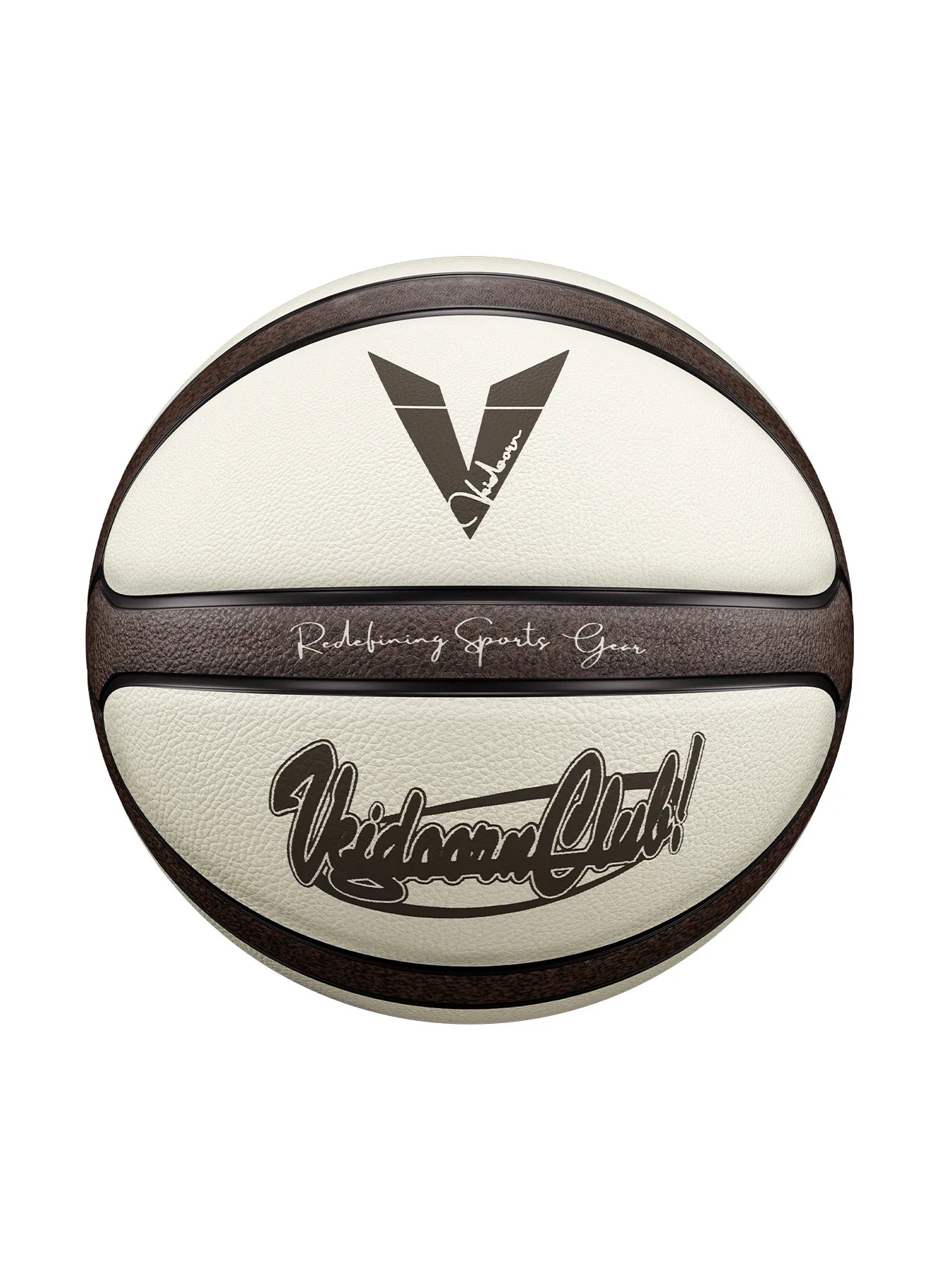 Veidoorn Official Size 7 Basketball — Brown Beige PU, 4-Layer Durable Outdoor Game Ball, Professional Quality