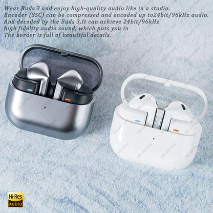 Galaxy Buds 3 Pro Replacement Earbuds – True Wireless Bluetooth Headphones, HiFi Sound, Low-Latency Noise Reduction for iOS, Android & PC