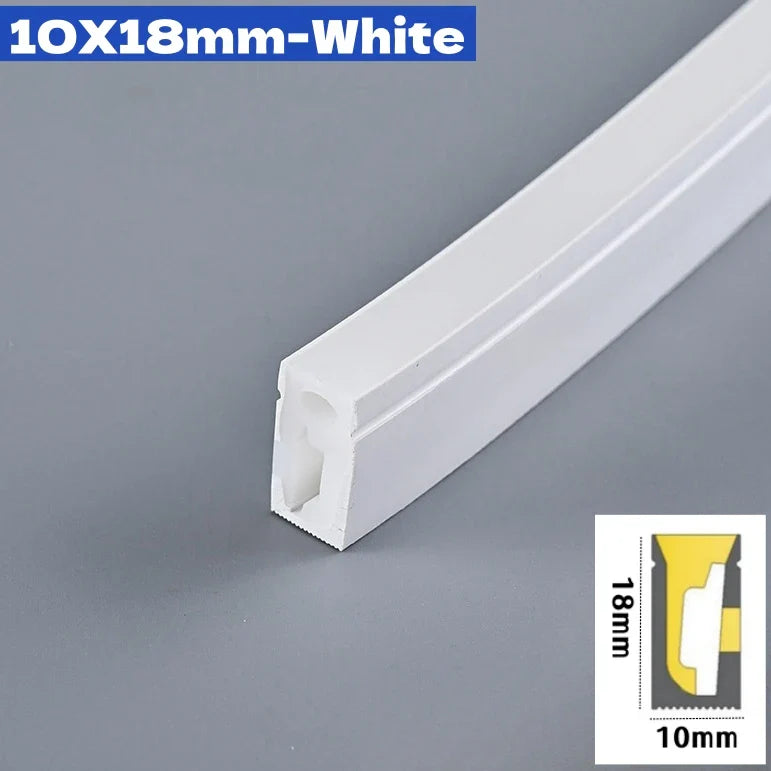 DC12V Flexible LED Neon Rope Light – Waterproof Silicone Strip Lamp for Cabinet, Closet & Recessed Lighting (4–10mm)