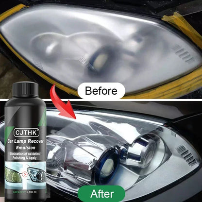 Car Headlight Restoration Polishing Kit - Scratch Remover Repair Cleaning Paste to Remove Oxidation, Headlight Polish Liquid I
