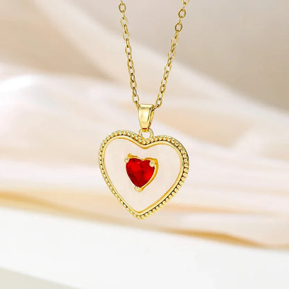 Heart Pendant Necklace - Elegant Hollow Design Jewelry Gift for Mother’s Day, Best Friends & Special Occasions