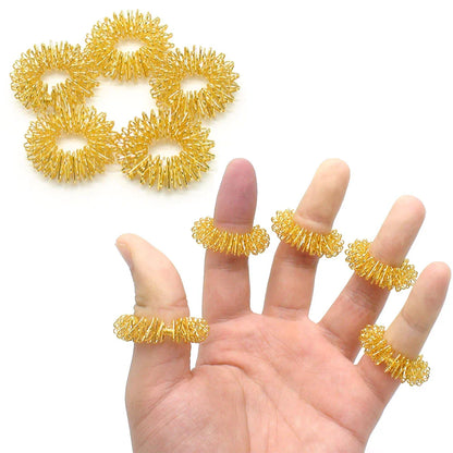 9pcs Hand & Foot Magnetic Therapy Spiky Massage Balls – Acupressure Trigger Point Pain Relief Pocket Massager