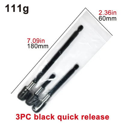 3PC Hexagonal Quick Release Self-locking Extension Rod Set - Electric Drill Driver Screwdriver Extension Tools