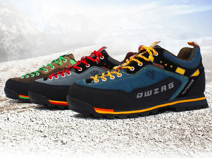 Men's Waterproof Hiking Shoes - Anti-Collision Climbing Shoes, Fashion Outdoor Casual Lace-Up Sneakers