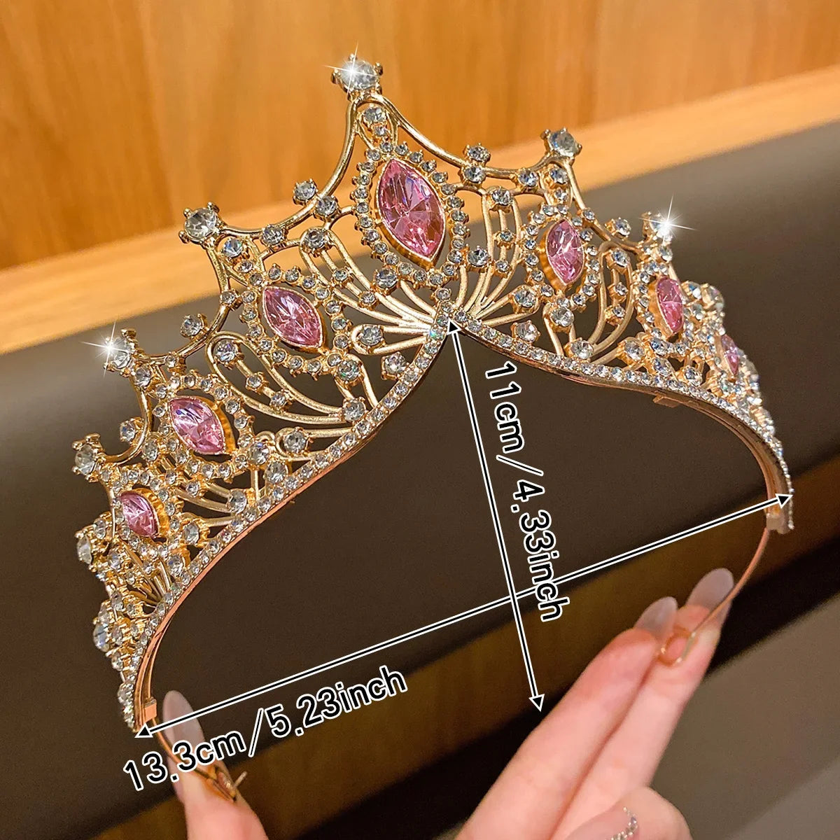 Fashionable Crown Headband - Sweet Hair Accessory for Performances & Birthdays