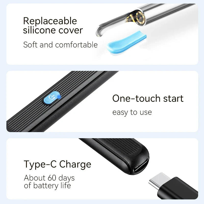 Wireless Ear Wax Cleaner with Camera – Safe Earwax Removal Endoscope with LED Light, Ear Cleaning Tool for Ear Care