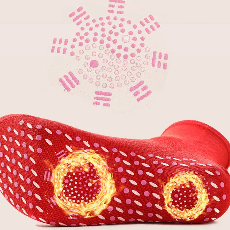 Tourmaline Self-Heating Socks - 1/5 Pairs of Winter Warm Thermal Health Care Socks with Magnetic Therapy