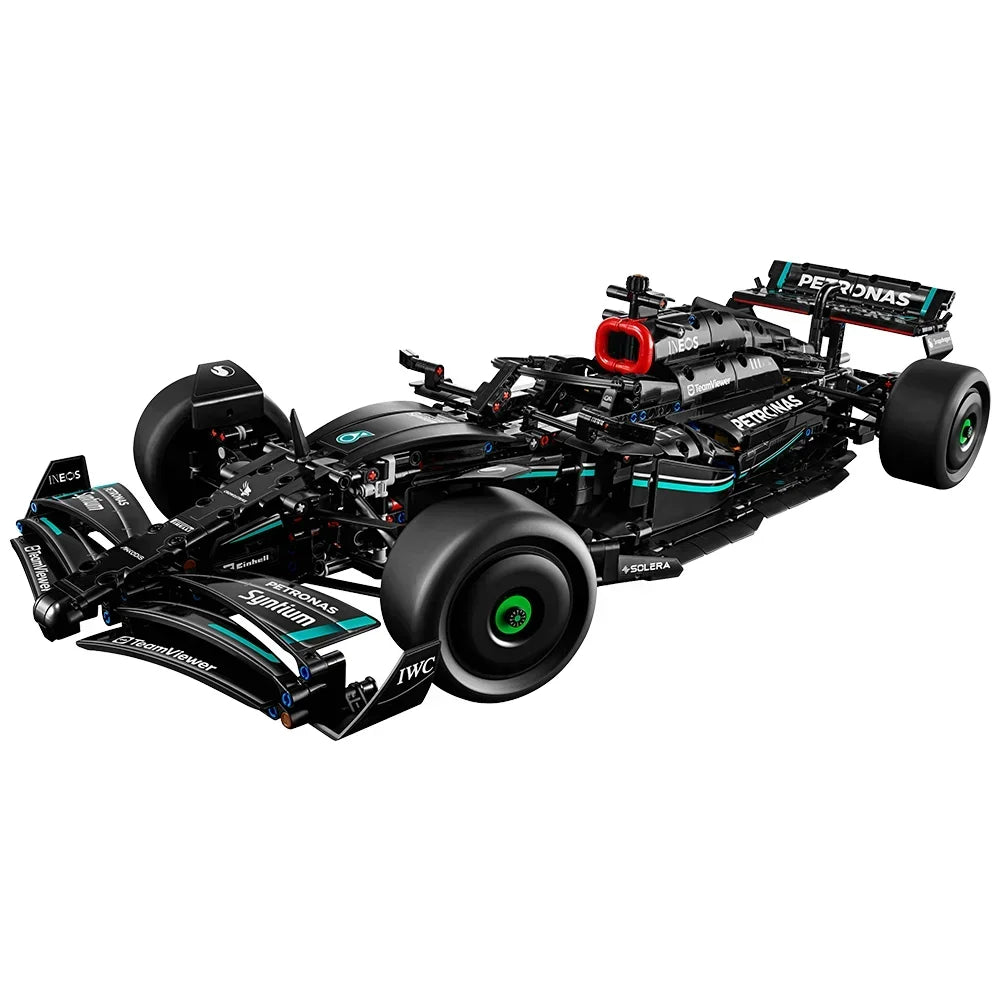 F1 W14 E Technical Performance Building Blocks – 1642PCS Super Race Car Model, Compatible with 42171, 1:8 Scale Toy for Boys Gift