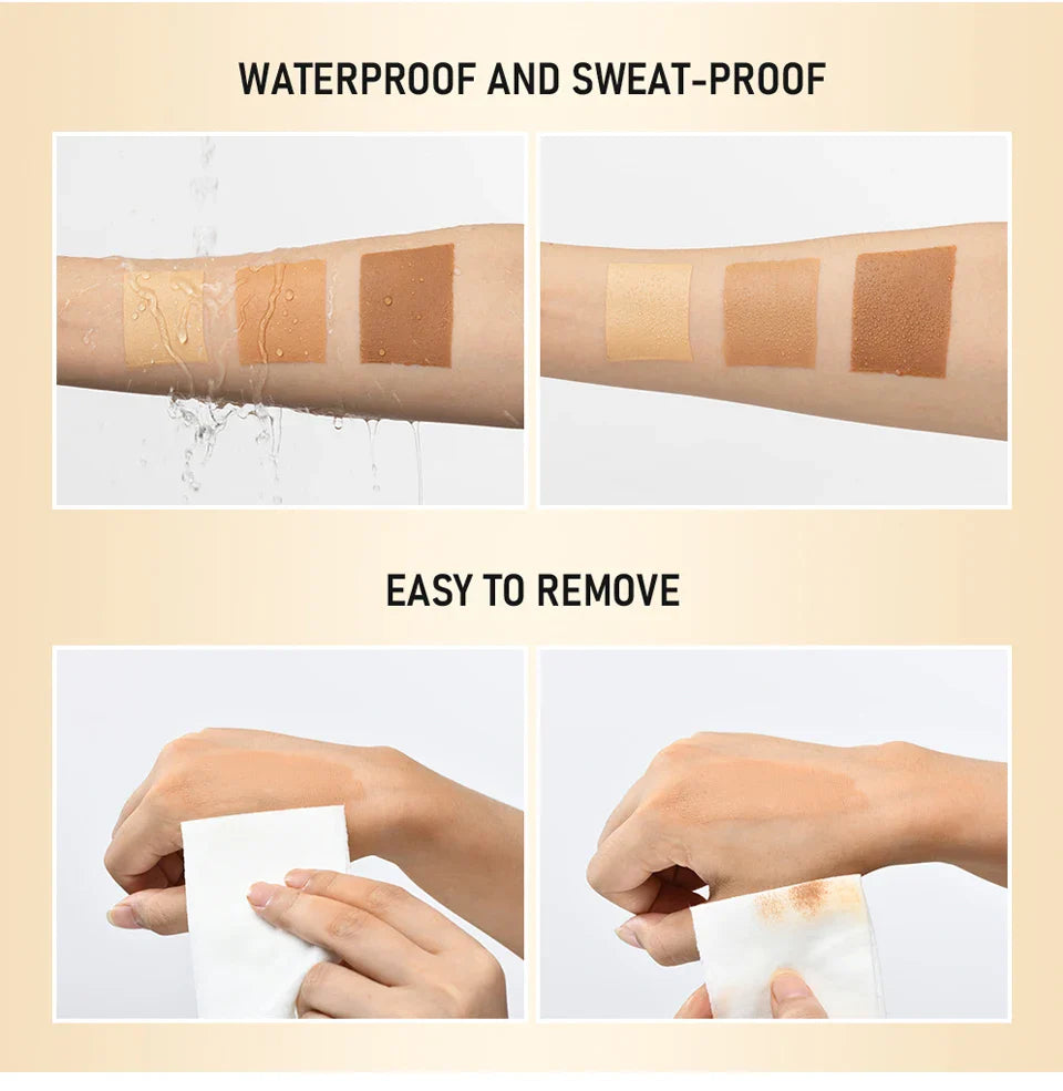 Waterproof Long-Lasting Leg Makeup Lotion — Medium Bronze Body Foundation & Tanning Cream for Even Skin Tone