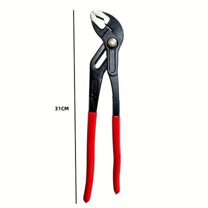 7/10/12 Inch Adjustable Water Pump Pliers – Quick-Release Pipe Wrench & Plumbing Clamp Tool for Household Repairs