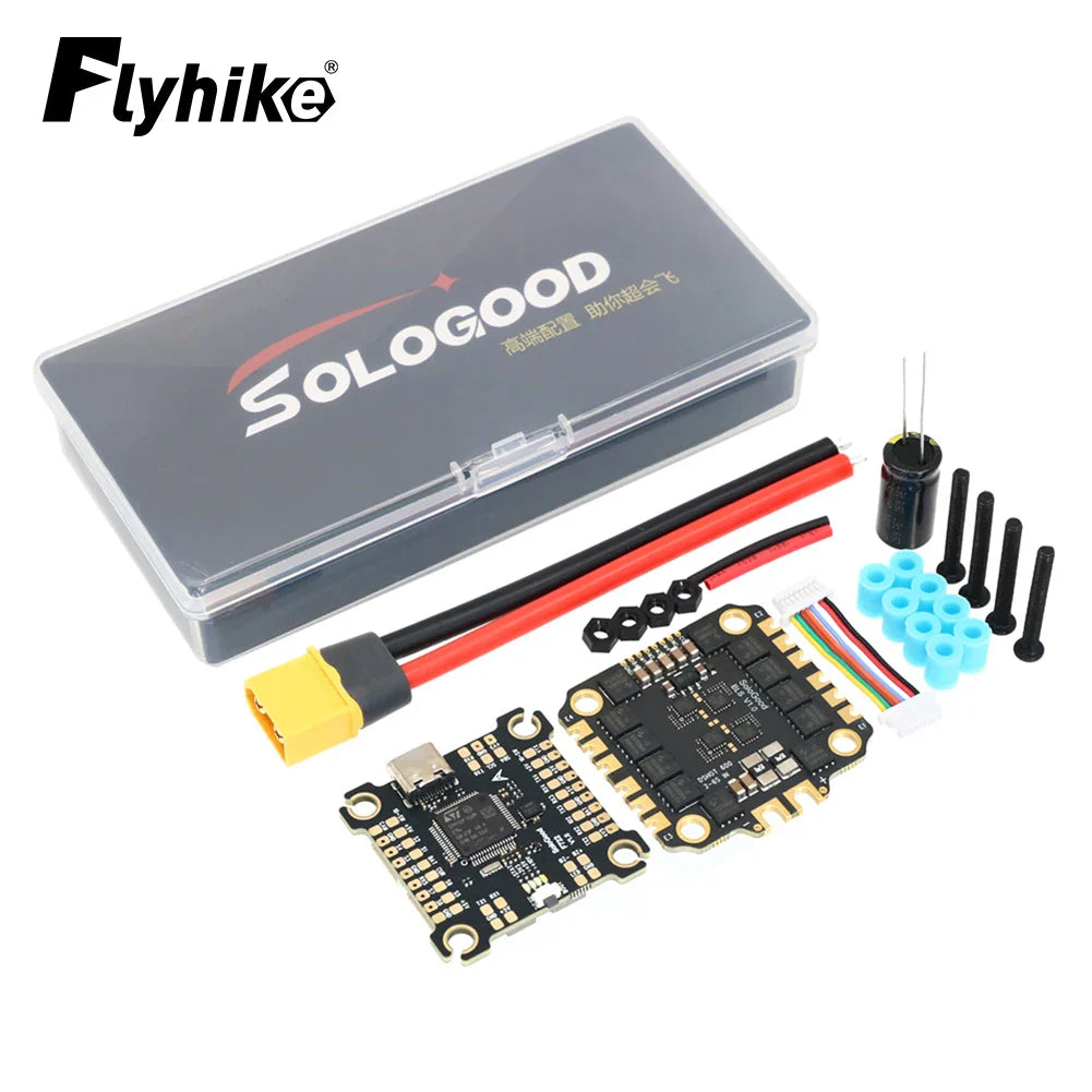 SoloGood F722 Flight Controller & BLHELI_S 60A 4-in-1 ESC Stack – FPV Drone Parts Kit
