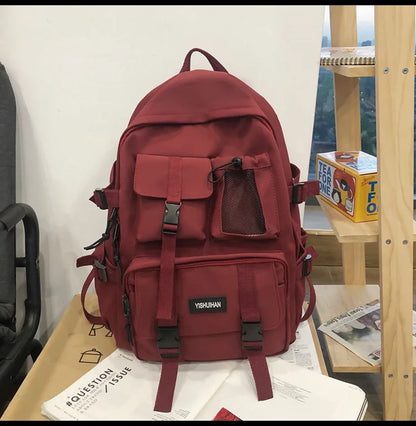 Multifunctional Teen Laptop Backpack – High-Quality Canvas School Bag for Boys & Girls
