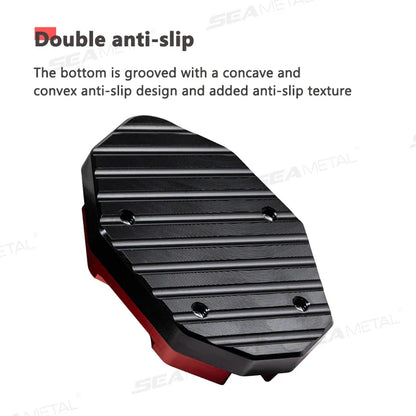 BLALION Aluminum Motorcycle Kickstand Extender – Side Stand Foot Pad Support Plate Accessory