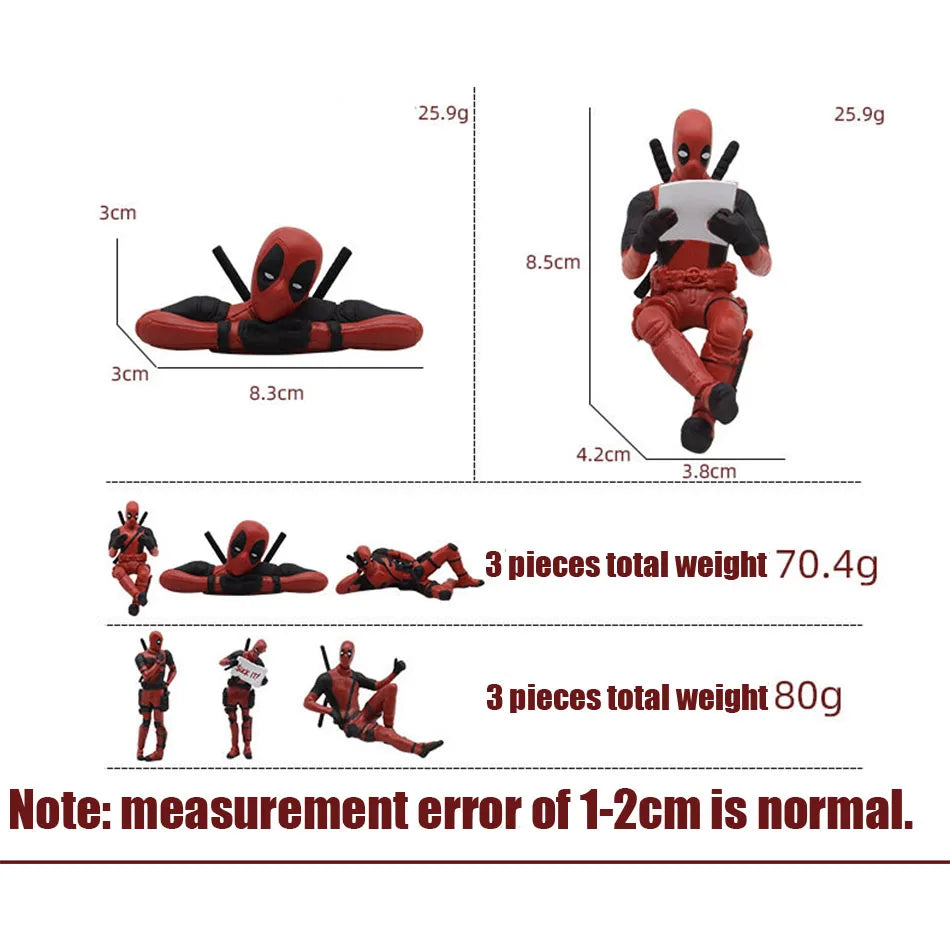 Deadpool & Wolverine Movie Figures – Cute Action Toy Dolls & Plush Decor for Kids’ Birthday Gifts