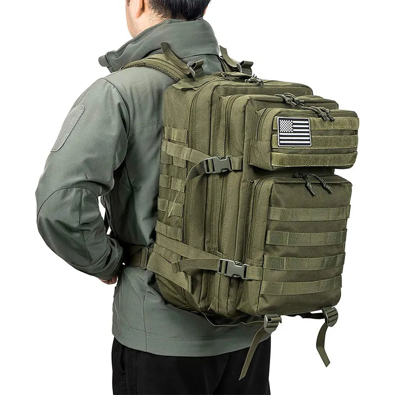 50L Army Military Tactical Backpack | Men's Travel Rucksack | Large Capacity Waterproof Outdoor Sports Bag