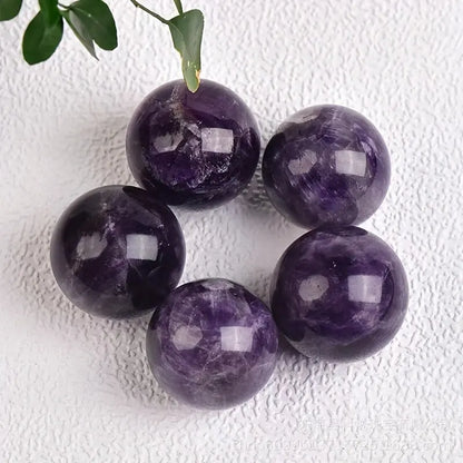 5PCS Natural Amethyst Healing Crystal Gems – Energy Stones for Yoga & Home Decor