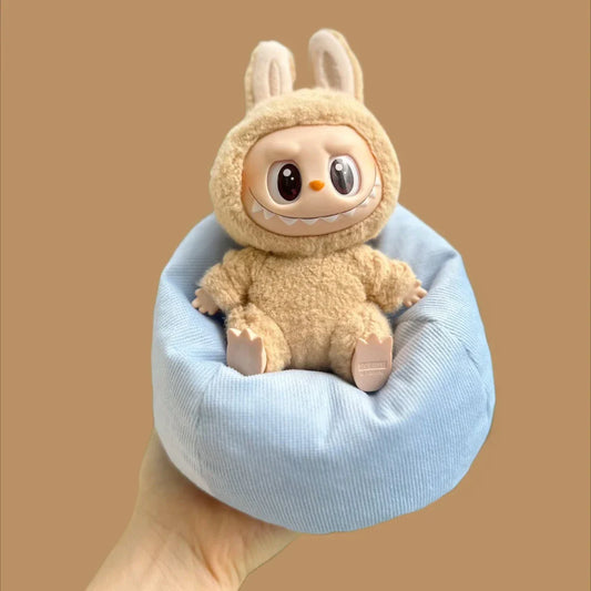 Labubu V2 & V3 Doll Accessories – 17CM Kawaii Mini Sofa Bed Clothes for Birthday Gifts