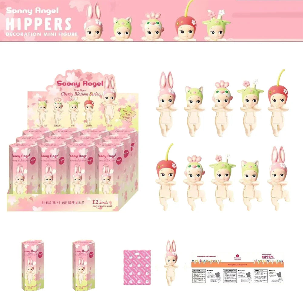 Angel Doll Cherry Blossom Night Series Blind Box | Hippers Action Figure Phone Ornament Gift