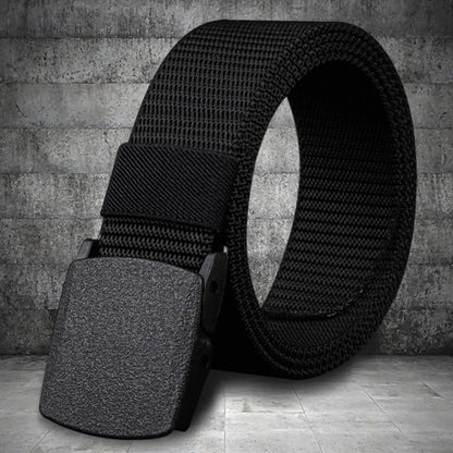 Men's Adjustable Belt with Exquisite Buckle - Lightweight, Comfortable Waist Belt for Jeans and Daily Wear