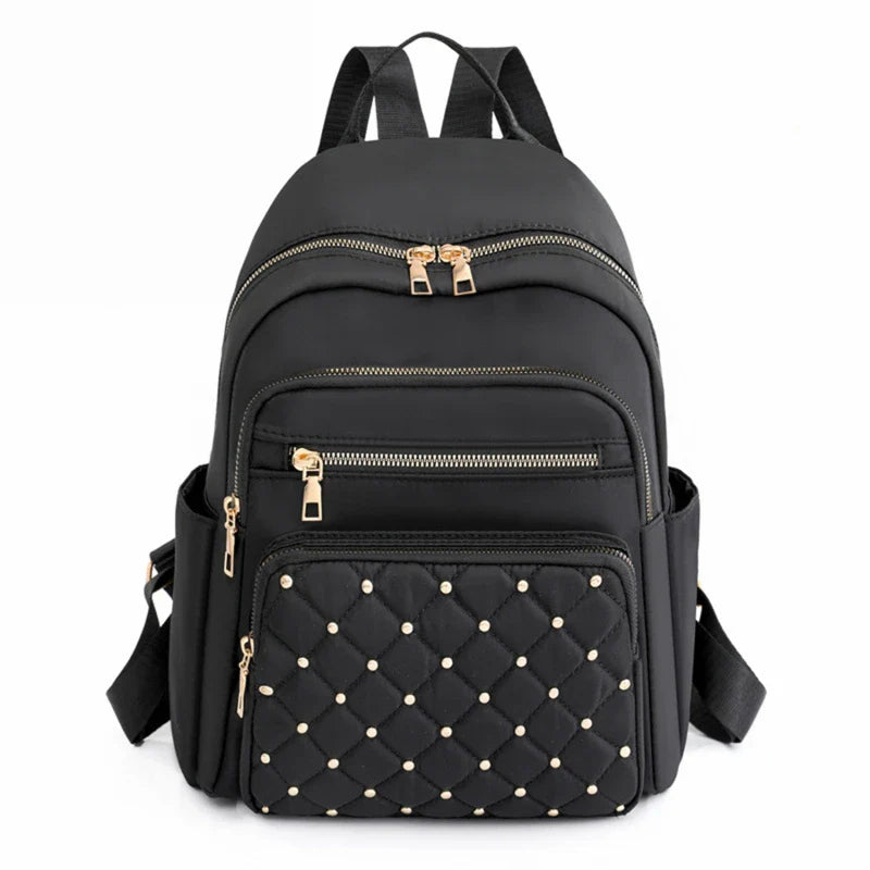 High-Quality Nylon Women's Backpack - Large Capacity, Versatile and Casual Travel Shoulder Bag for Teens