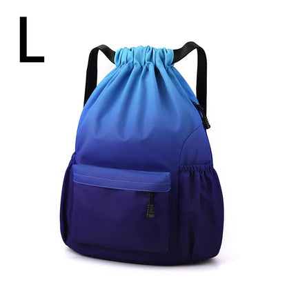 Bundle Pocket Waterproof Nylon Backpack — Portable Sports Bag for Outdoor, Camping, Swimming, Fitness, and School Use