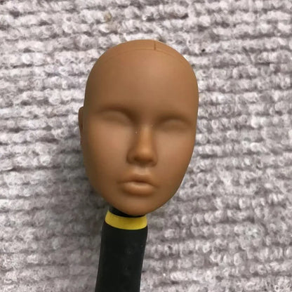 Poppy Blank Face Doll Heads — 1/6 DIY Crafting Parts in Super White, Coffee, Pink & Beige Skin for Doll Making