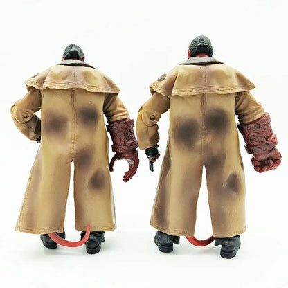 Mezco Studio Hellboy 7" Figure – Trenchcoat Variant PVC Collectible Toy Doll Gift