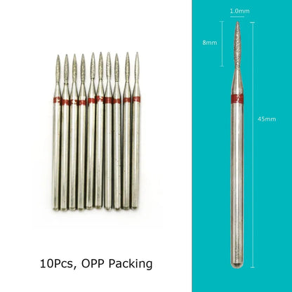 Diamond Cutters for Manicure & Pedicure - HYTOOS Nail Drill Bits: Cuticle Burr Milling Cutter Set