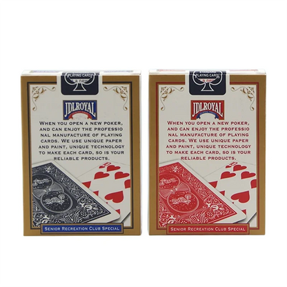 Jdlroyal Poker Playing Cards – Standard Sealed Red & Blue Decks for Magic Tricks