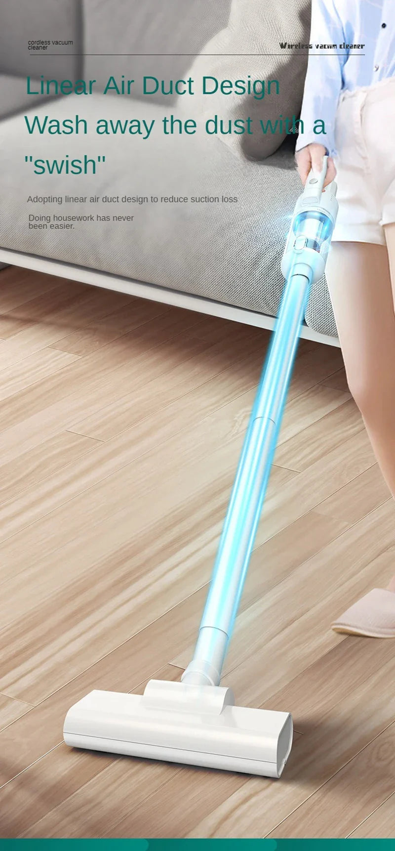 Multifunction Wireless Car Vacuum Cleaner – 6500Pa Powerful Handheld Cleaner with Metal Filter for Home & Auto Use