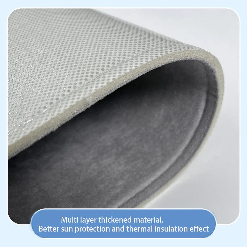 Electrostatic Sunshade for Tesla Model 3 & Y – Ice Cloth Sunroof Front & Rear Glass Skylight Interior Cooling Shade